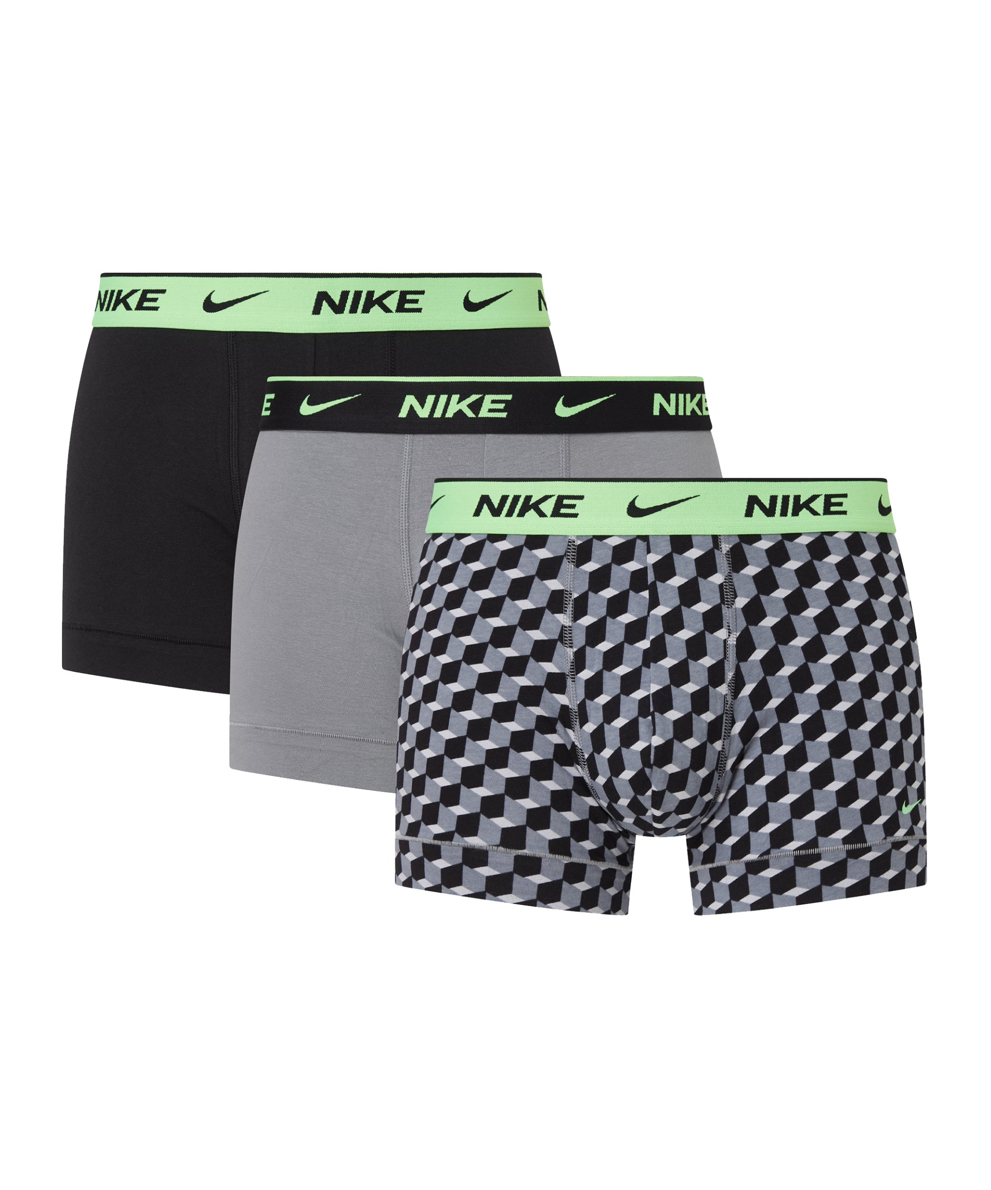 Nike Cotton Trunk Boxershort 3er Pack FBAU - grau