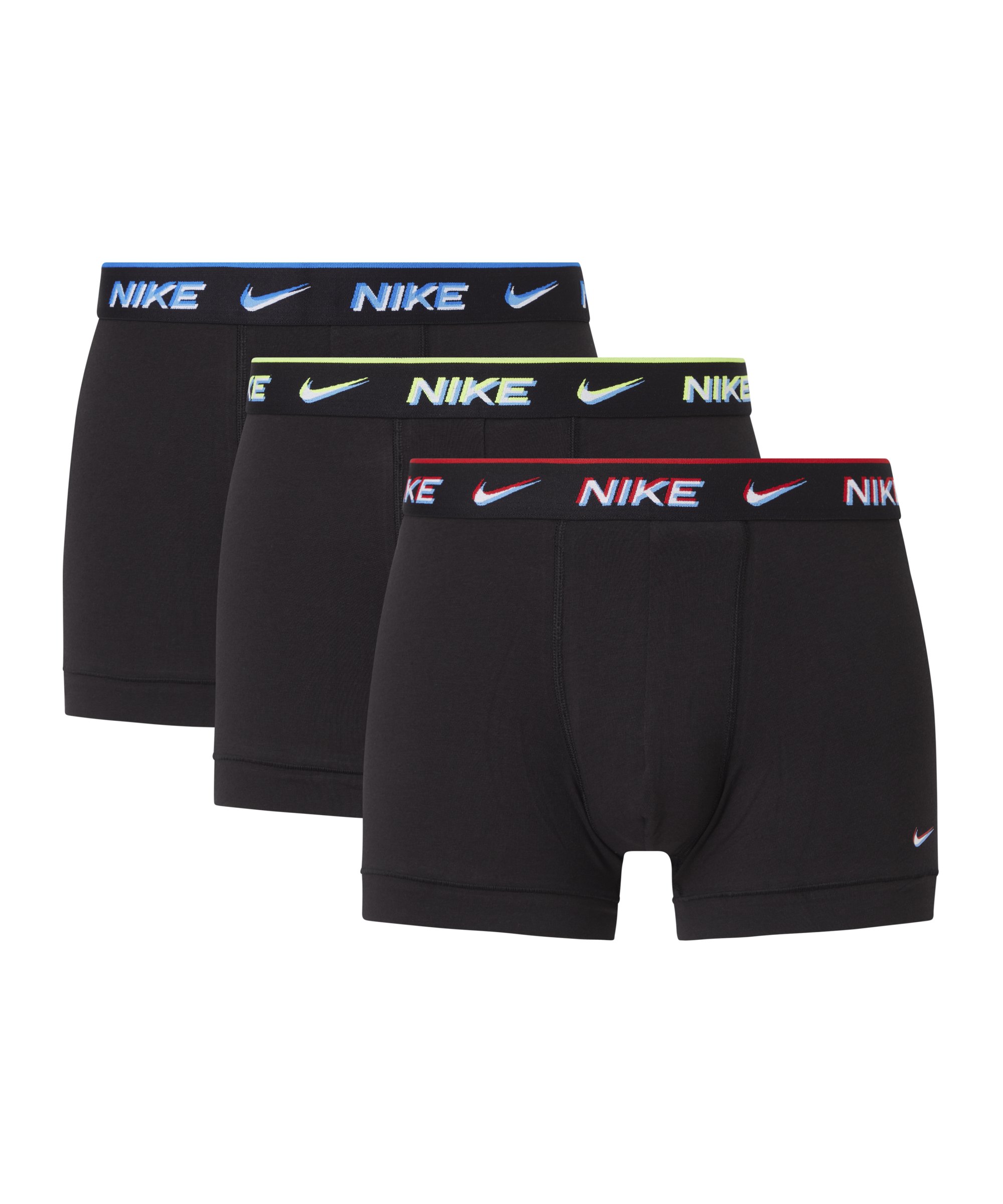 Nike Cotton Trunk Boxershort 3er Pack Schwarz FBAV - schwarz