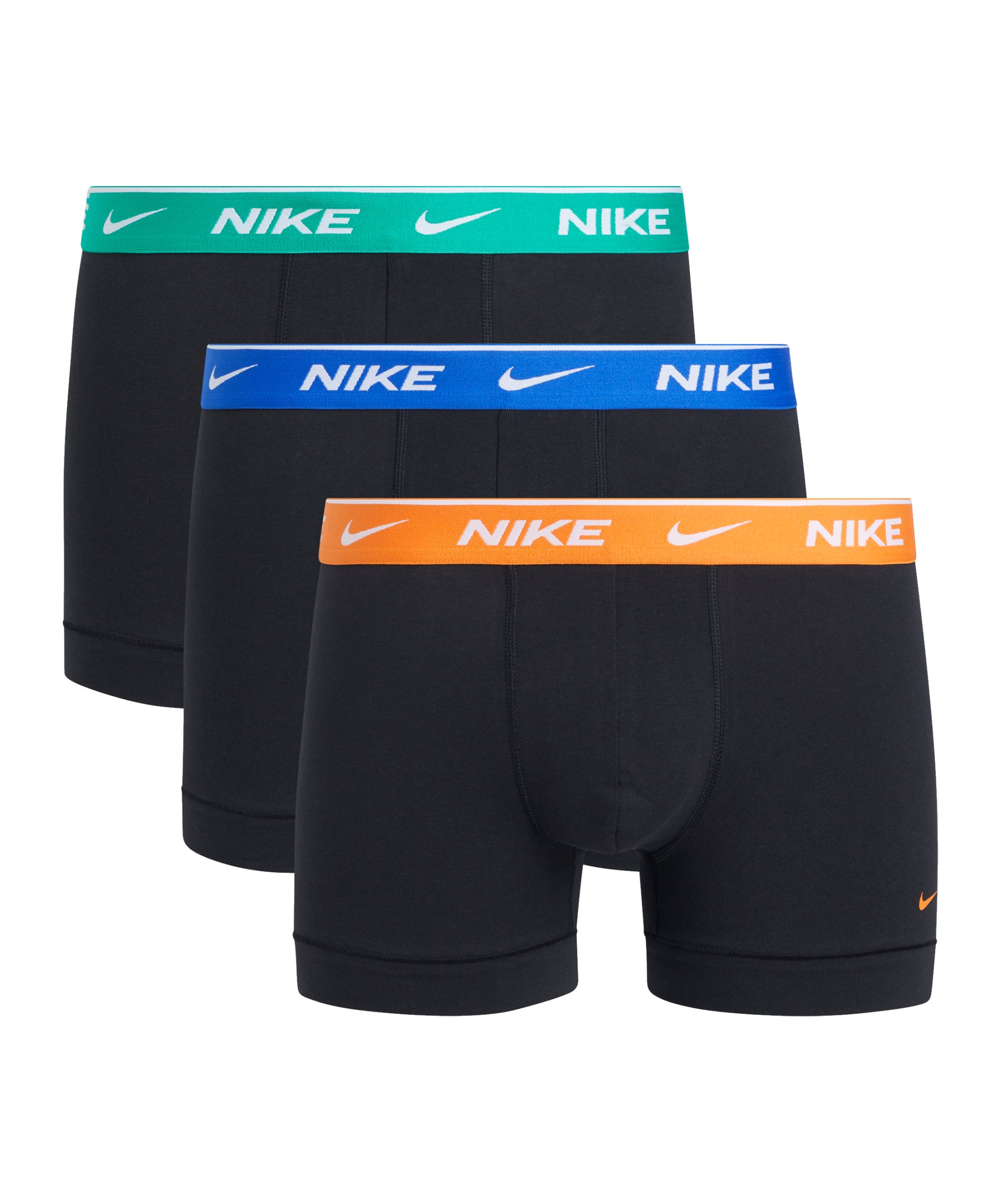 Nike Cotton Trunk Boxershort 3er Pack Schwarz FC48 - schwarz