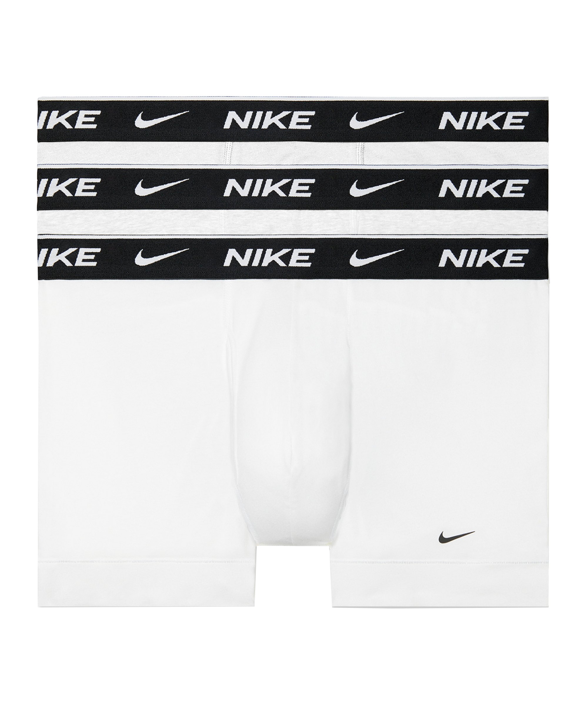 Nike Cotton Trunk Boxershort 3er Pack Weiss FMED - weiss