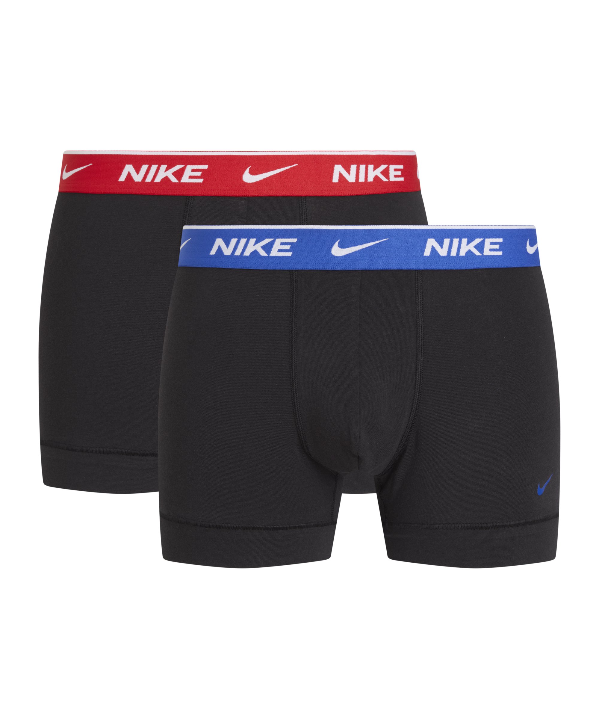 Nike Cotton Trunk Boxershort 2er Pack Schwarz F6K2 - schwarz