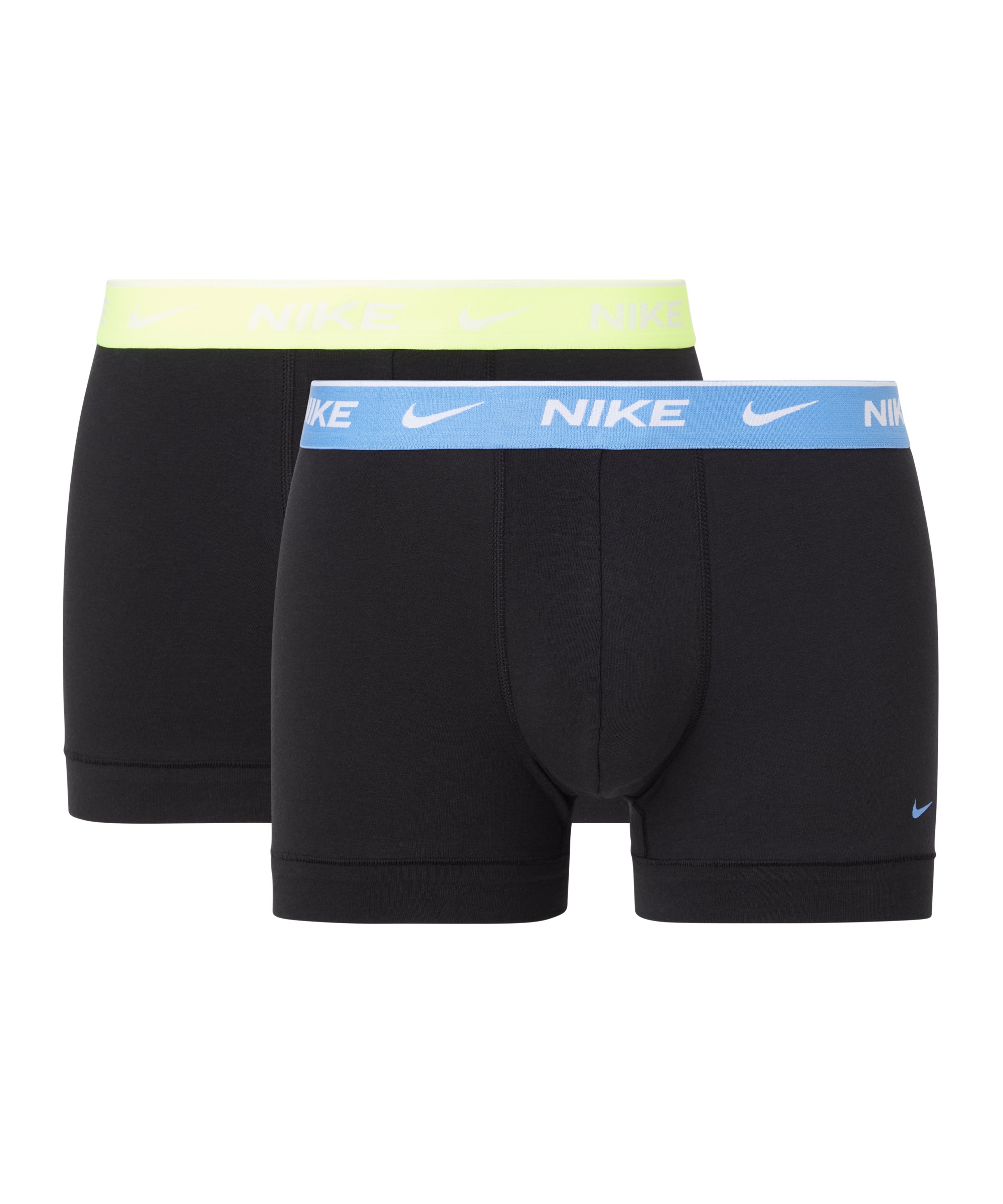 Nike Cotton Trunk Boxershort 2er Pack Schwarz FAN3 - schwarz