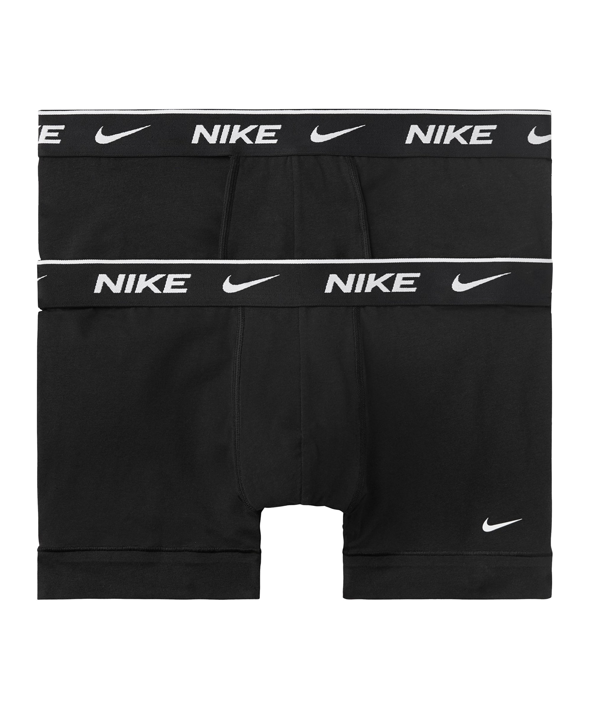 Nike Cotton Trunk Boxershort 2er Pack Schwarz FUB1 - schwarz