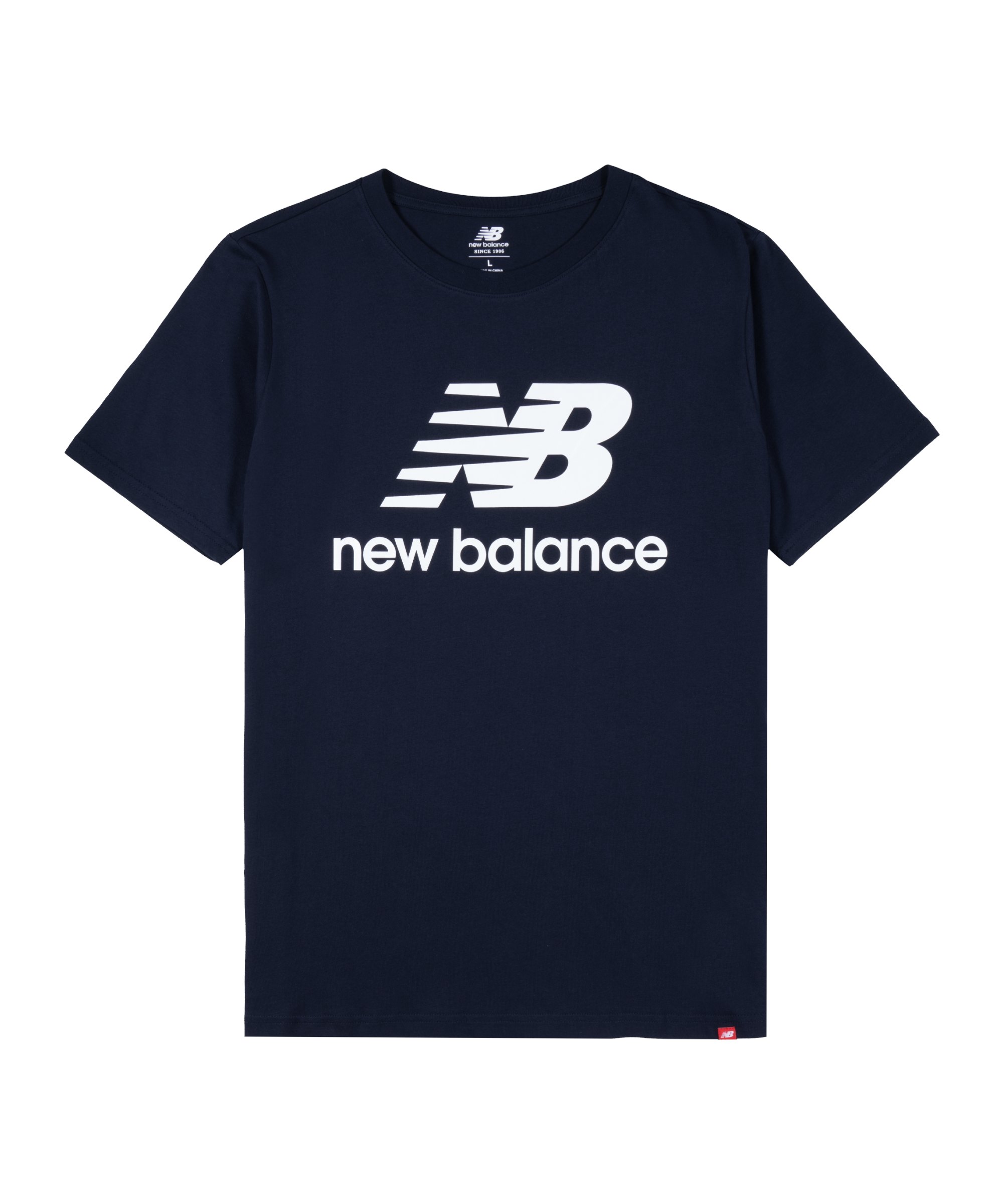 New Balance Essentials Stacked Logo T-Shirt F81 - blau