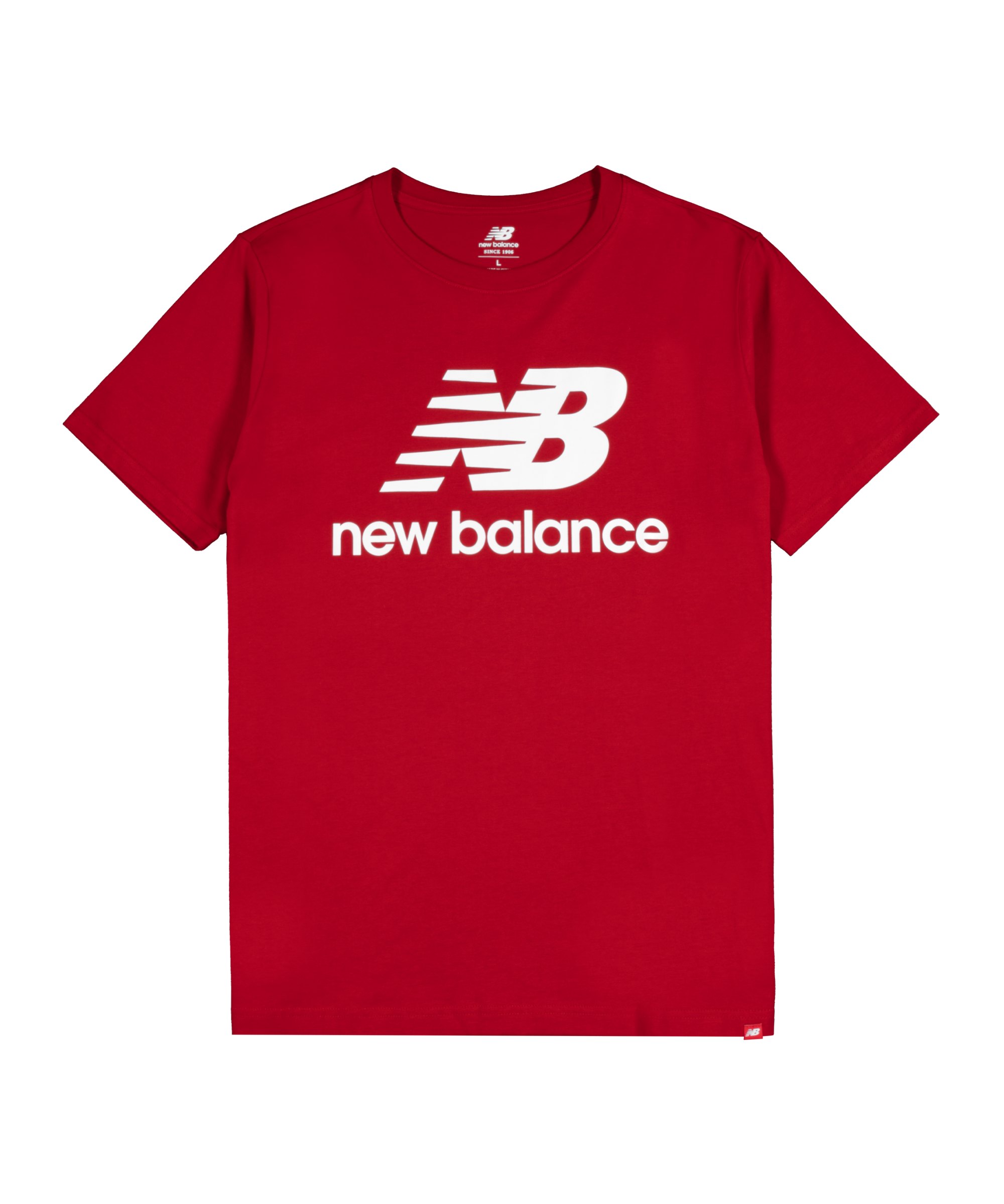 New Balance Essentials Stacked Logo T-Shirt FREP - rot
