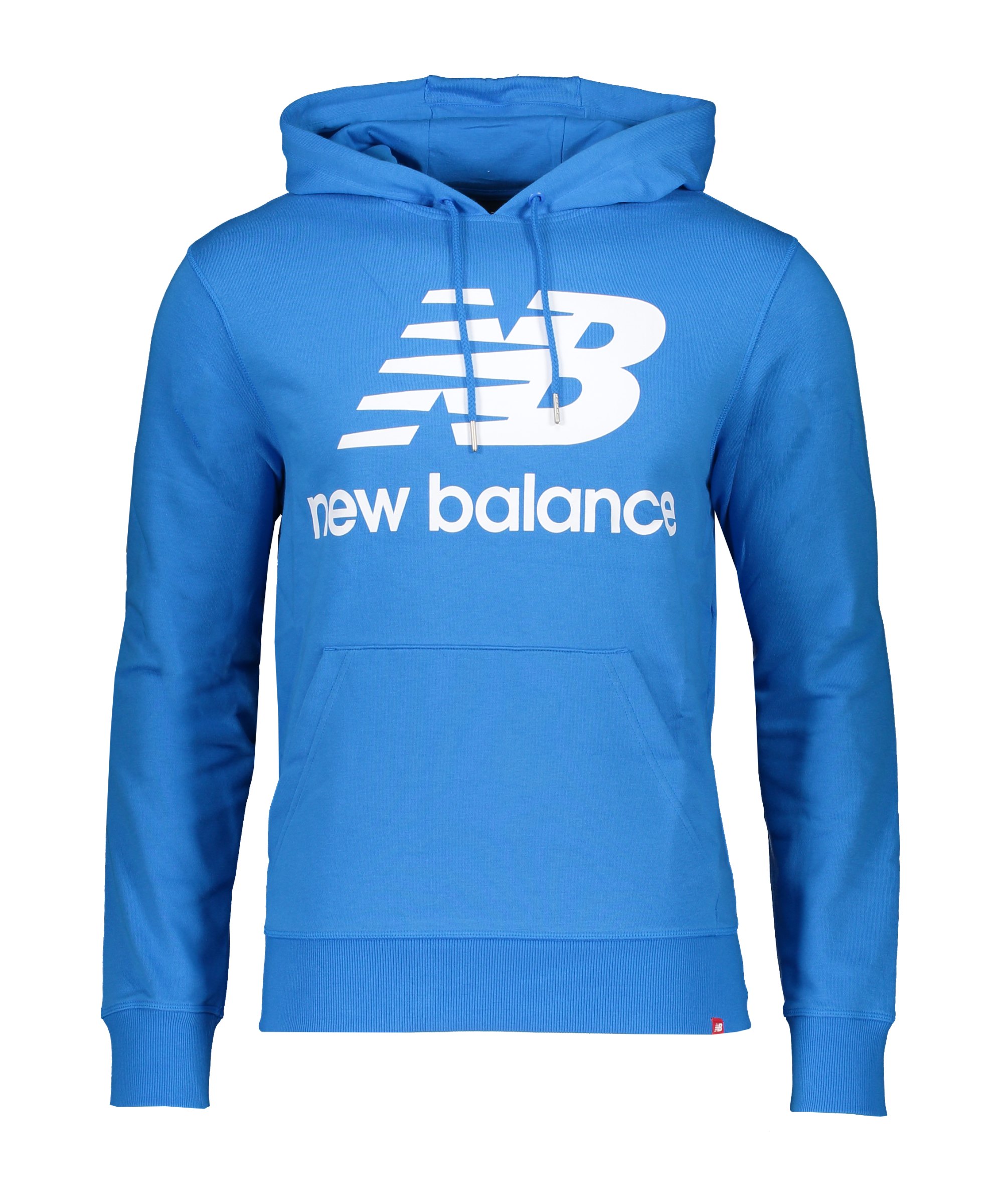 New Balance Essentials Stacked Logo Hoody FSBU - blau