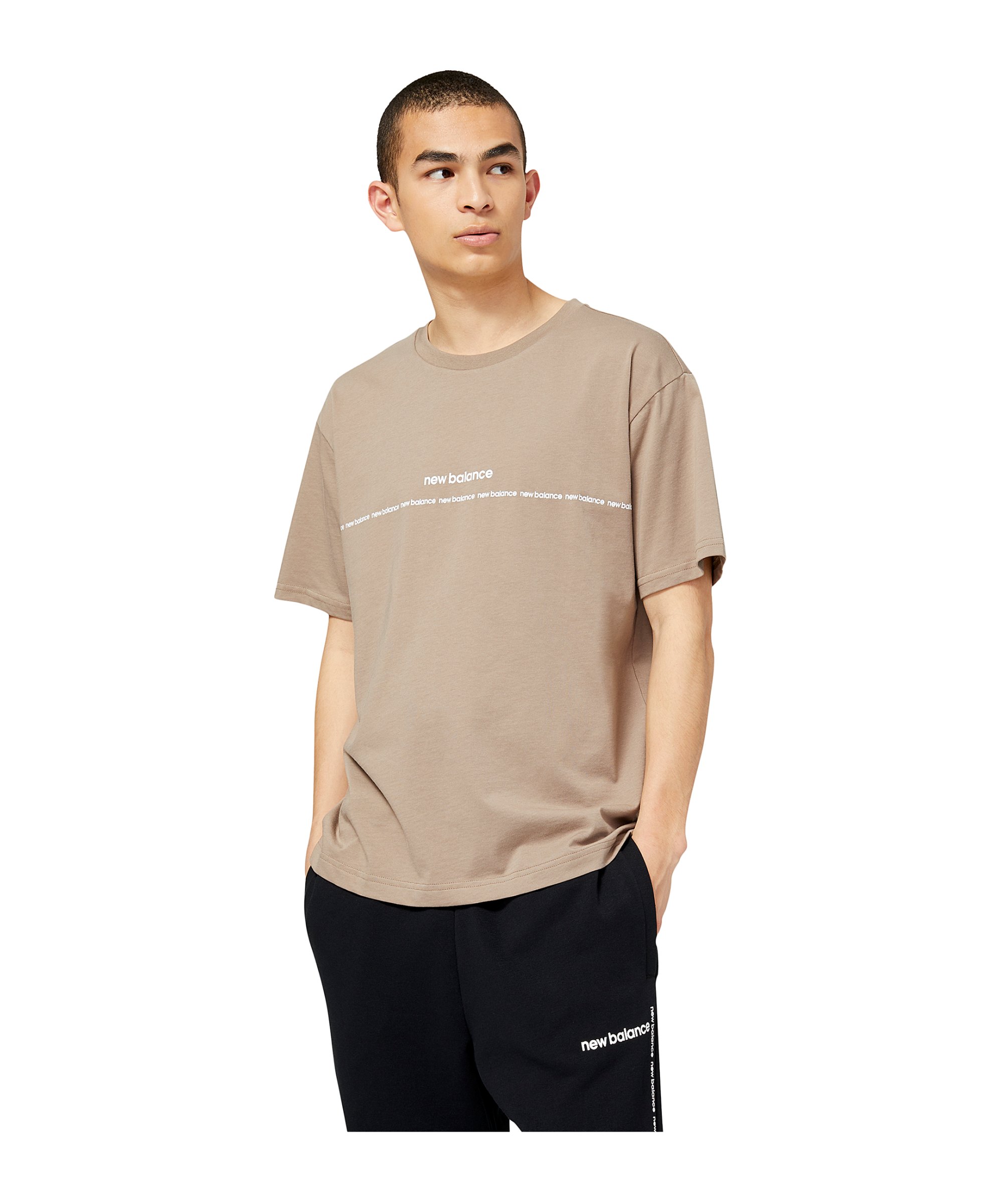 New Balance Essentials Graphic T-Shirt Braun FMS - braun