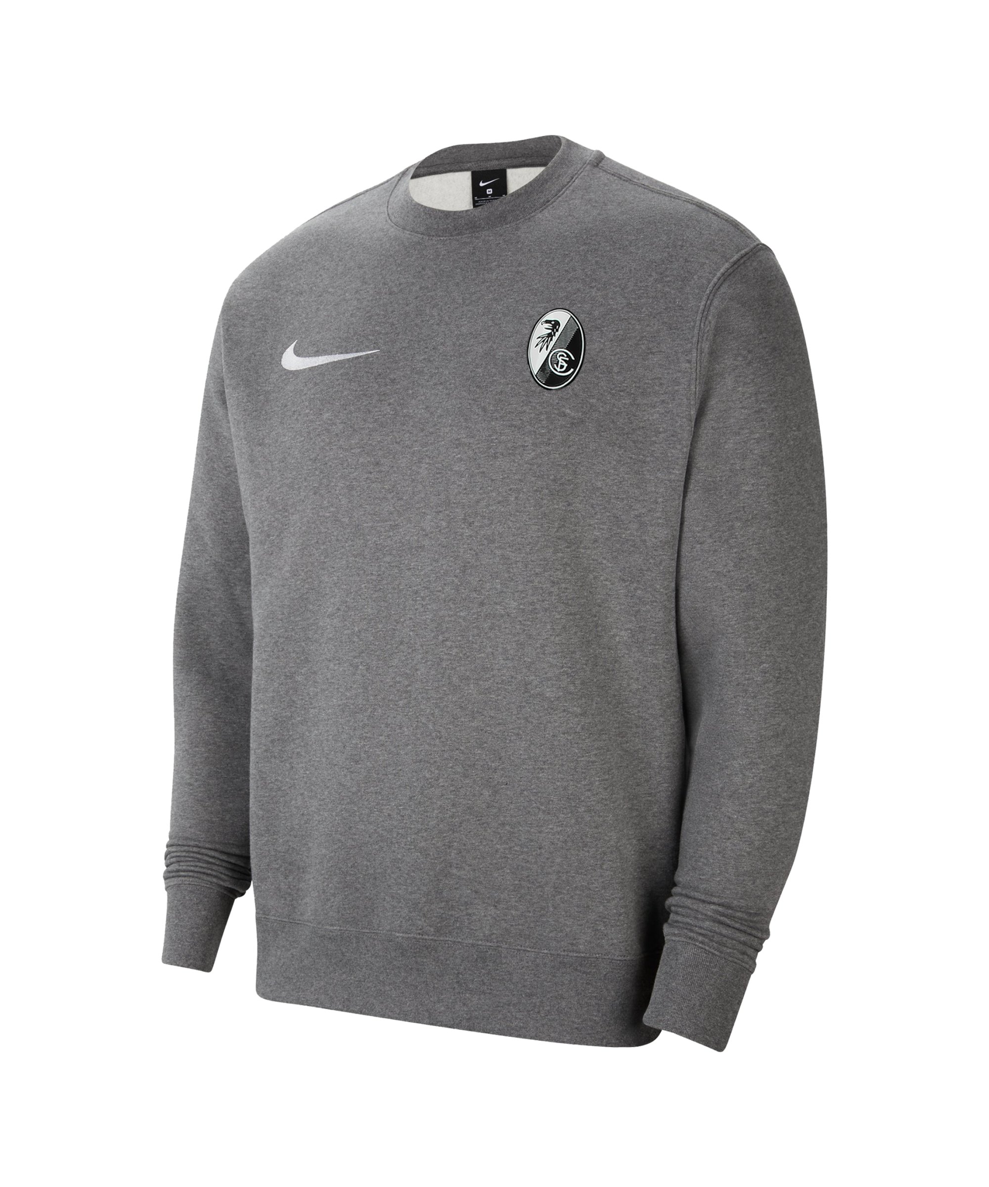 Nike SC Freiburg Freizeit Sweatshirt Grau F071 - grau