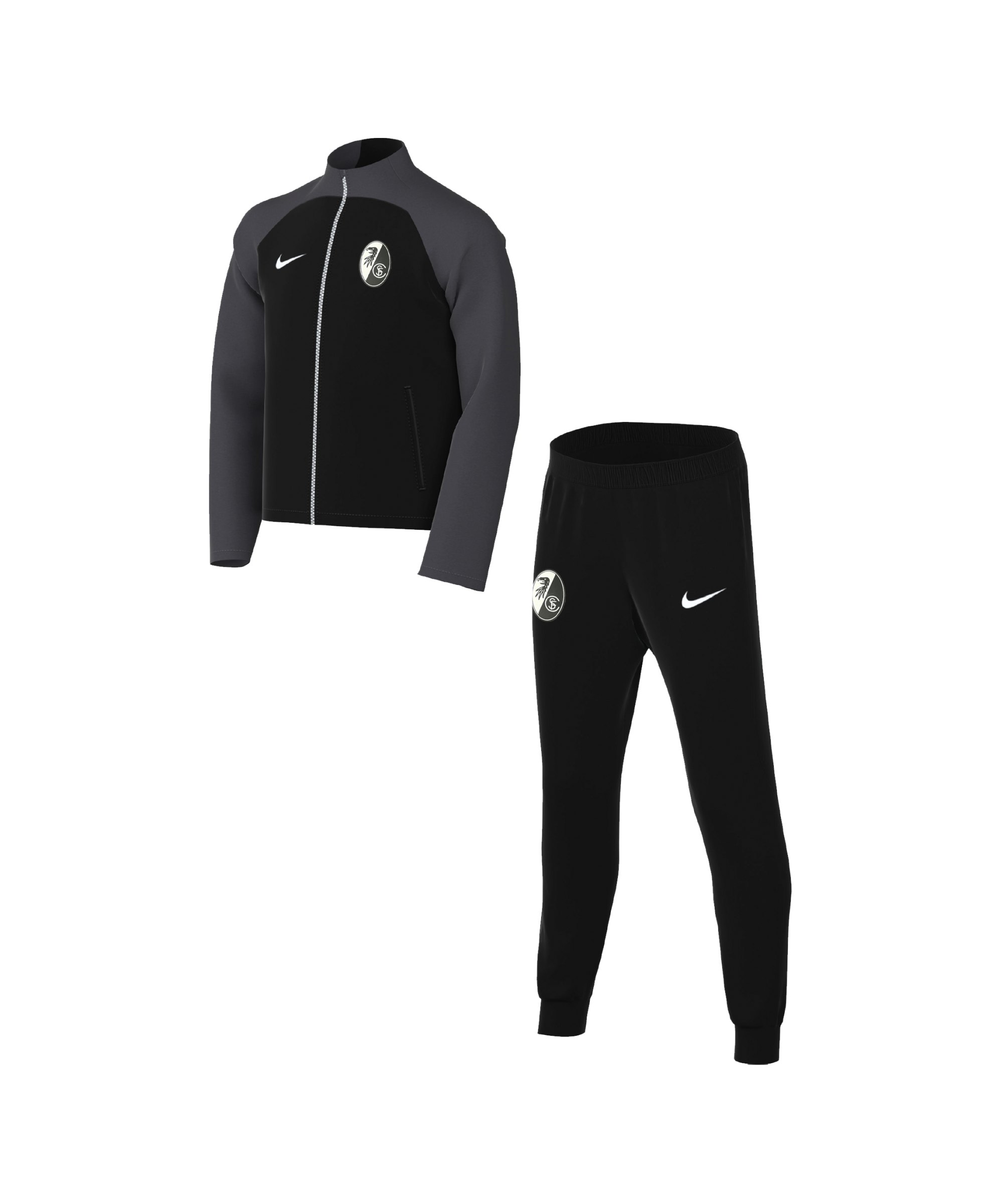 Nike SC Freiburg Trainingsanzug Kids Schwarz F013 - schwarz