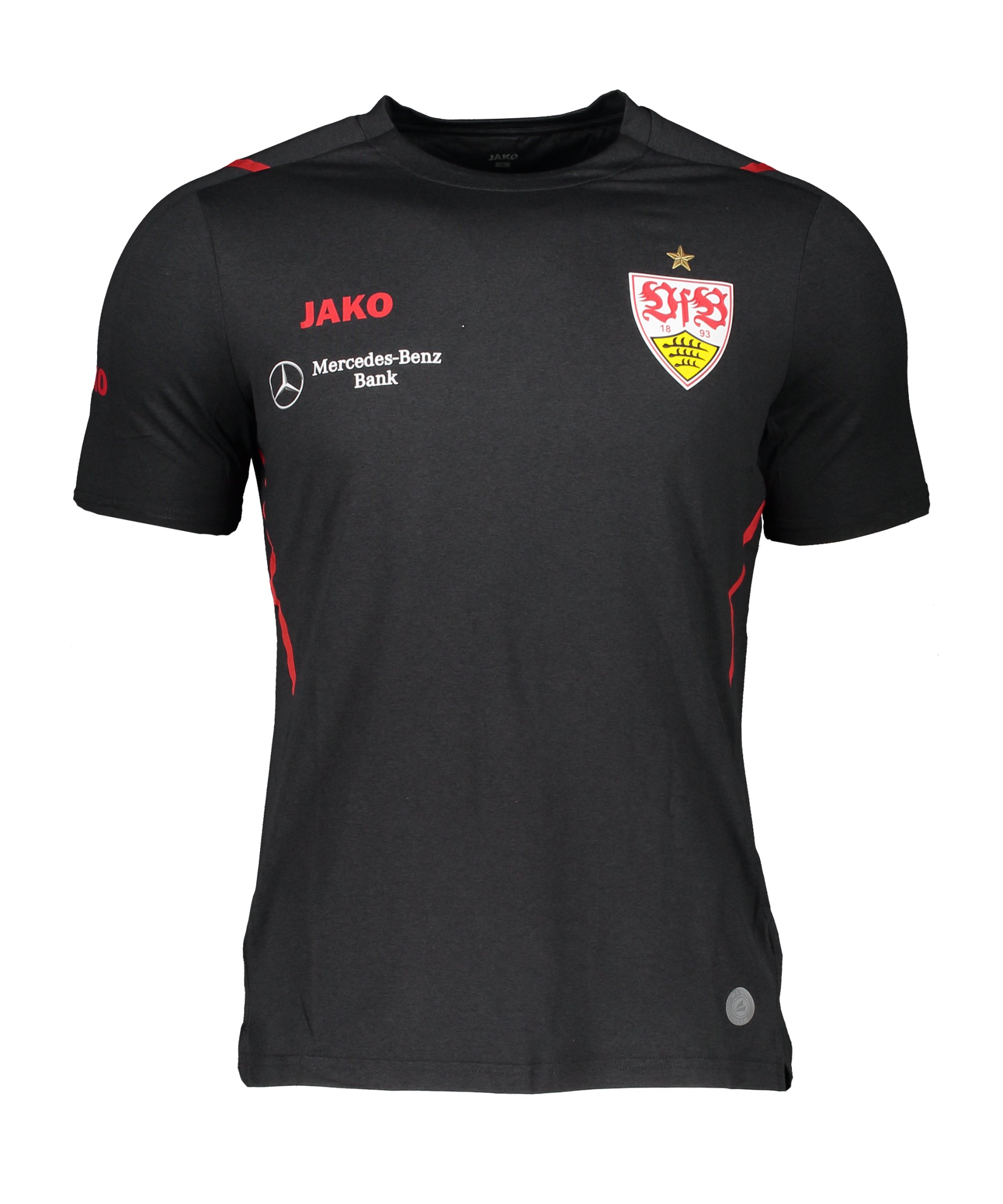JAKO VfB Stuttgart Challenge T-Shirt Kids Schwarz Rot F502 - schwarz