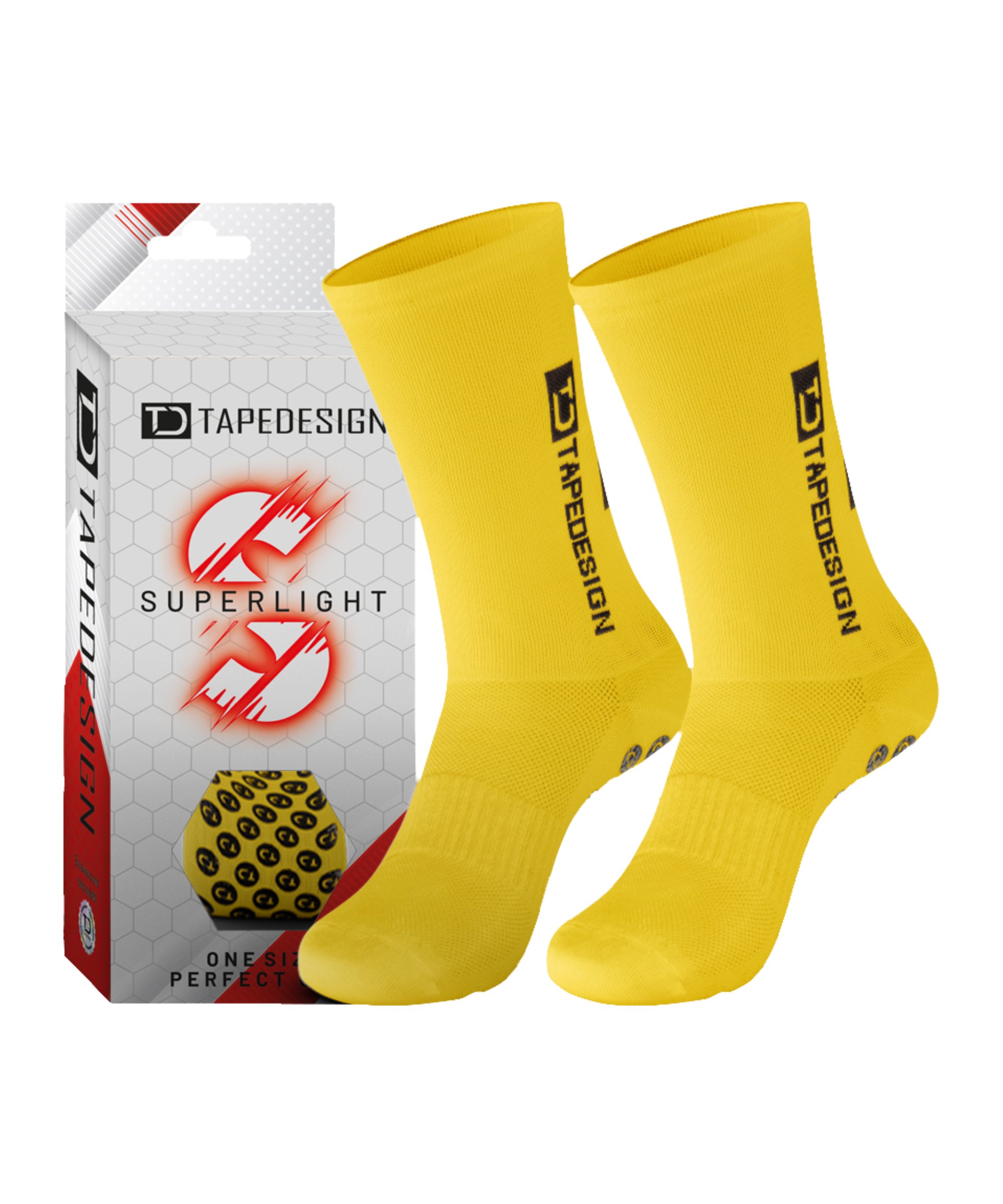 Tapedesign Gripsocks Superlight Socken Gelb - gelb