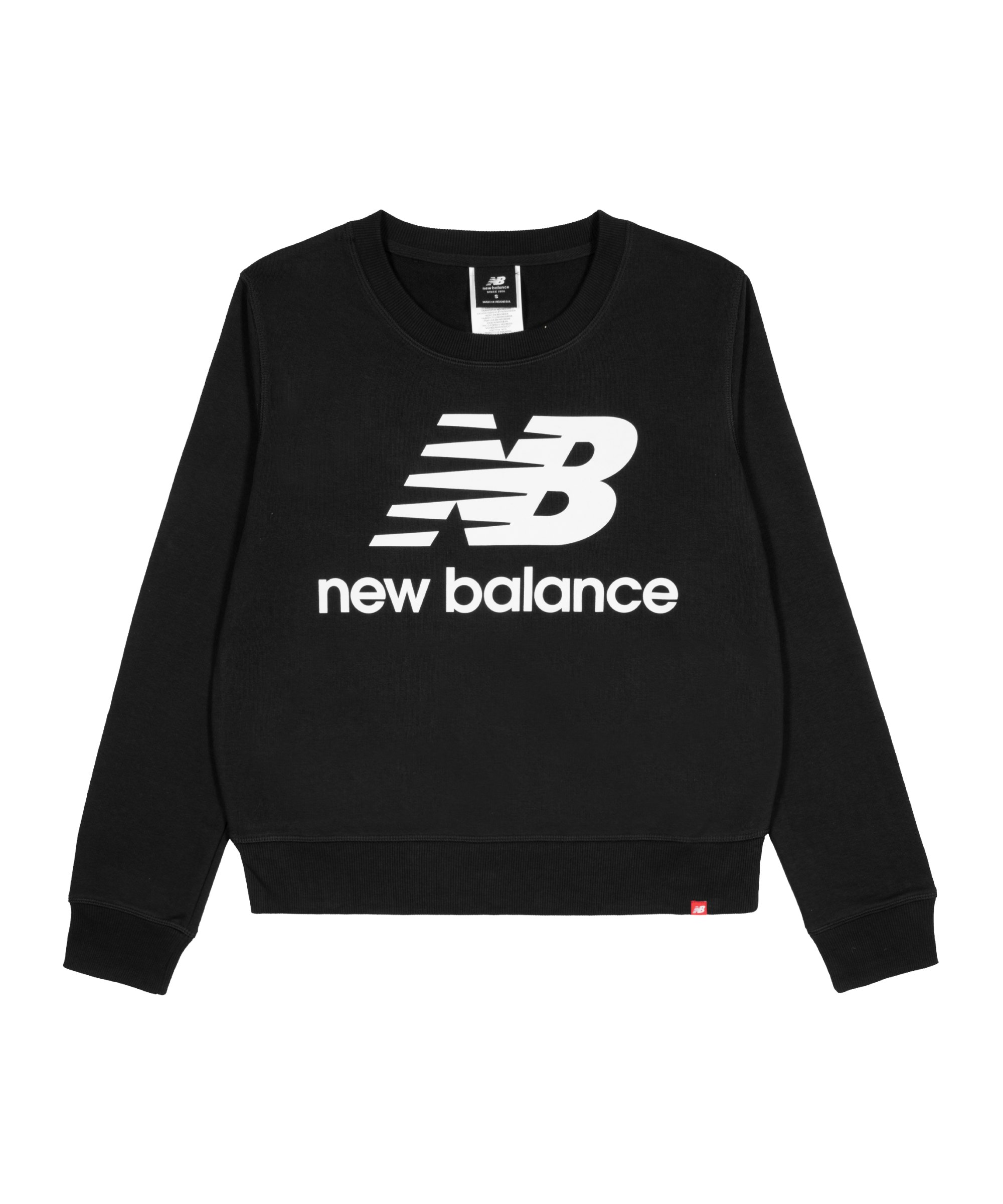 New Balance Essentials Crew Sweatshirt Damen FBK - schwarz