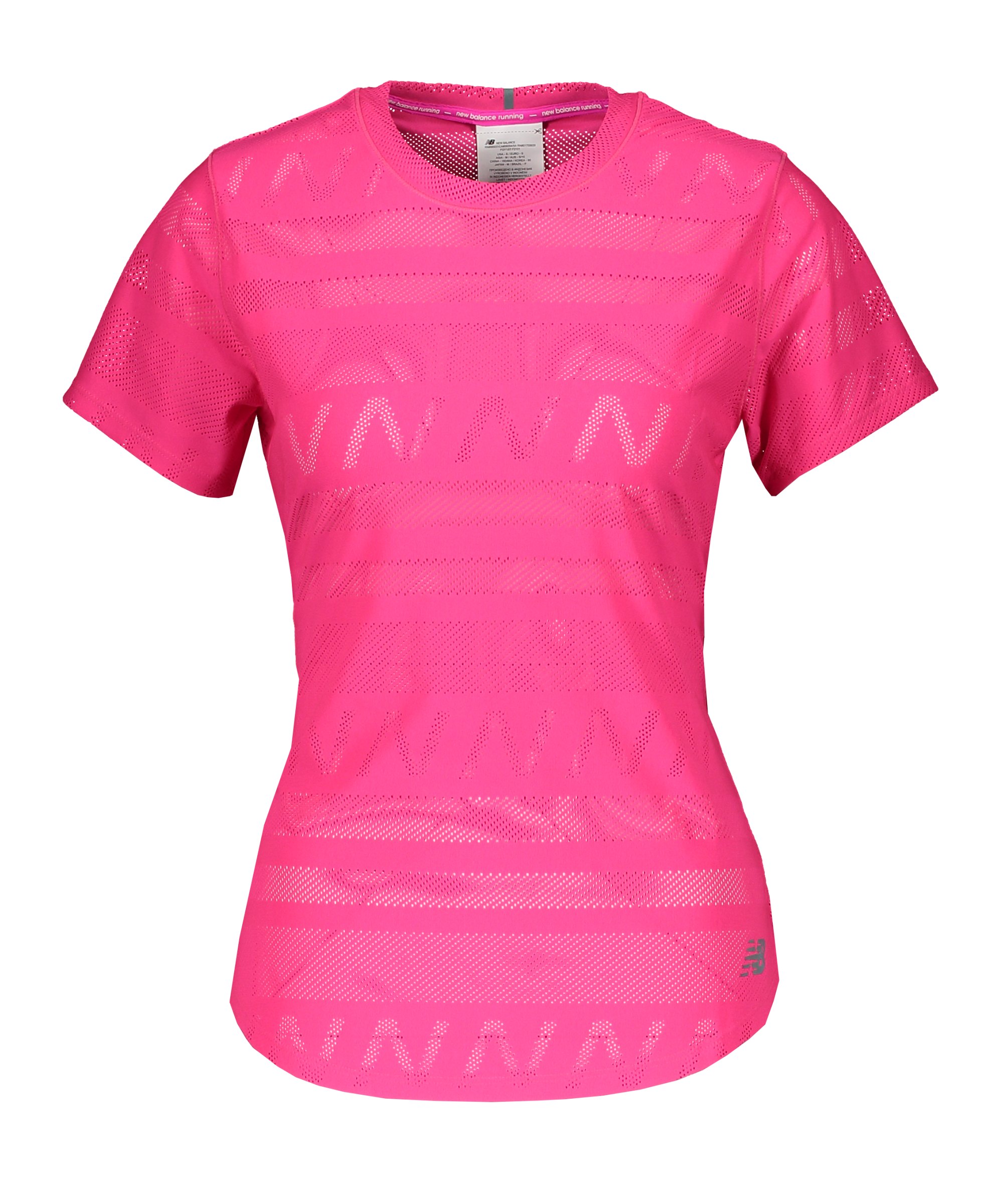 New Balance Q Speed Jacquard T-Shirt Damen FPGL - pink