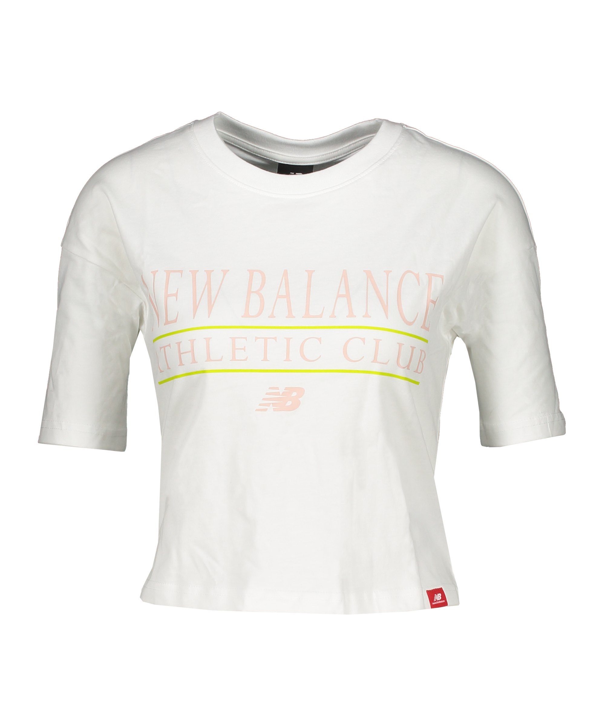 New Balance AC Boxy T-Shirt Damen Weiss FWT - weiss