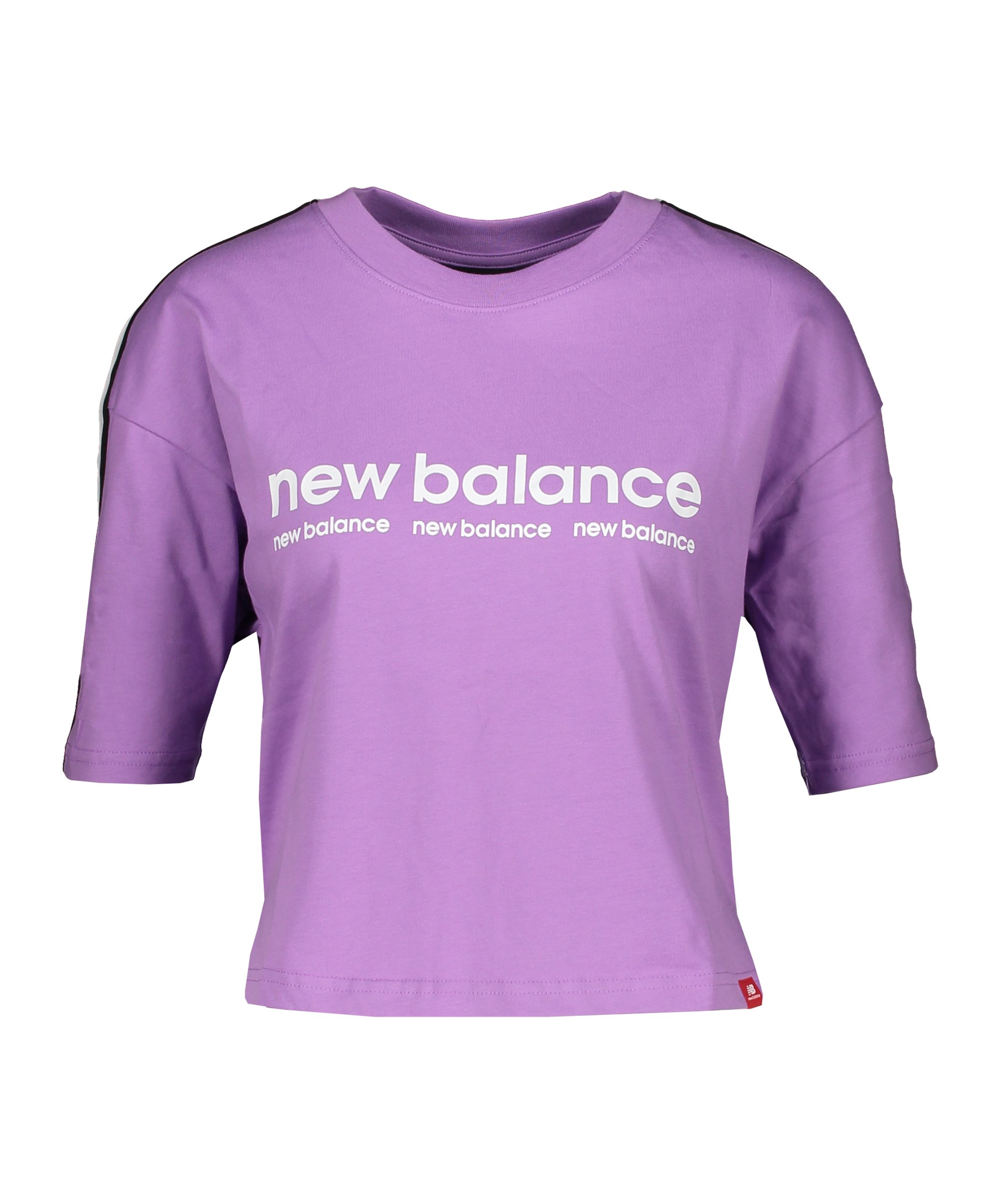 New Balance ID T-Shirt Damen Lila FHTP - lila