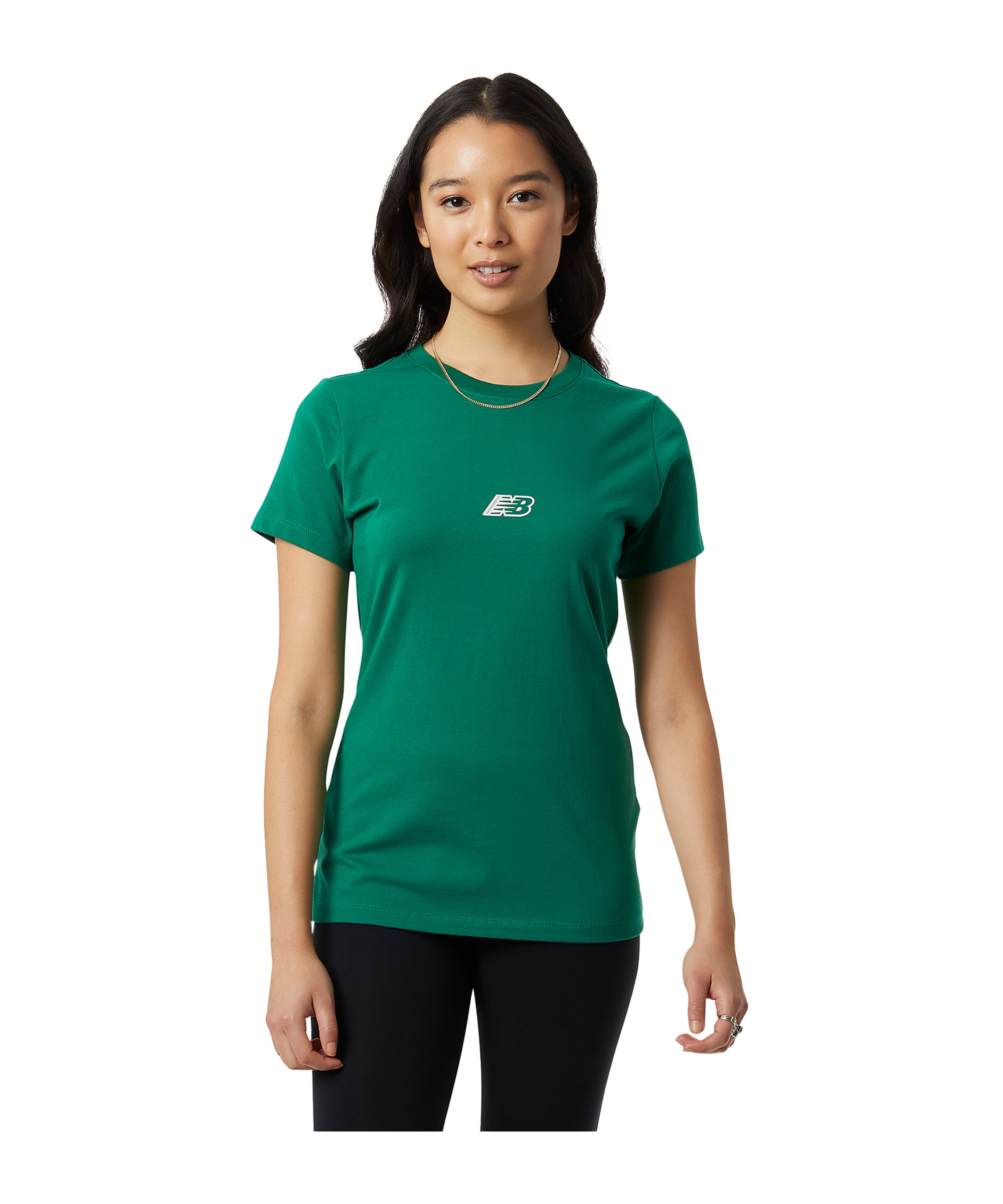 New Balance Essentials T-Shirt Damen Grün FSG9 - gruen