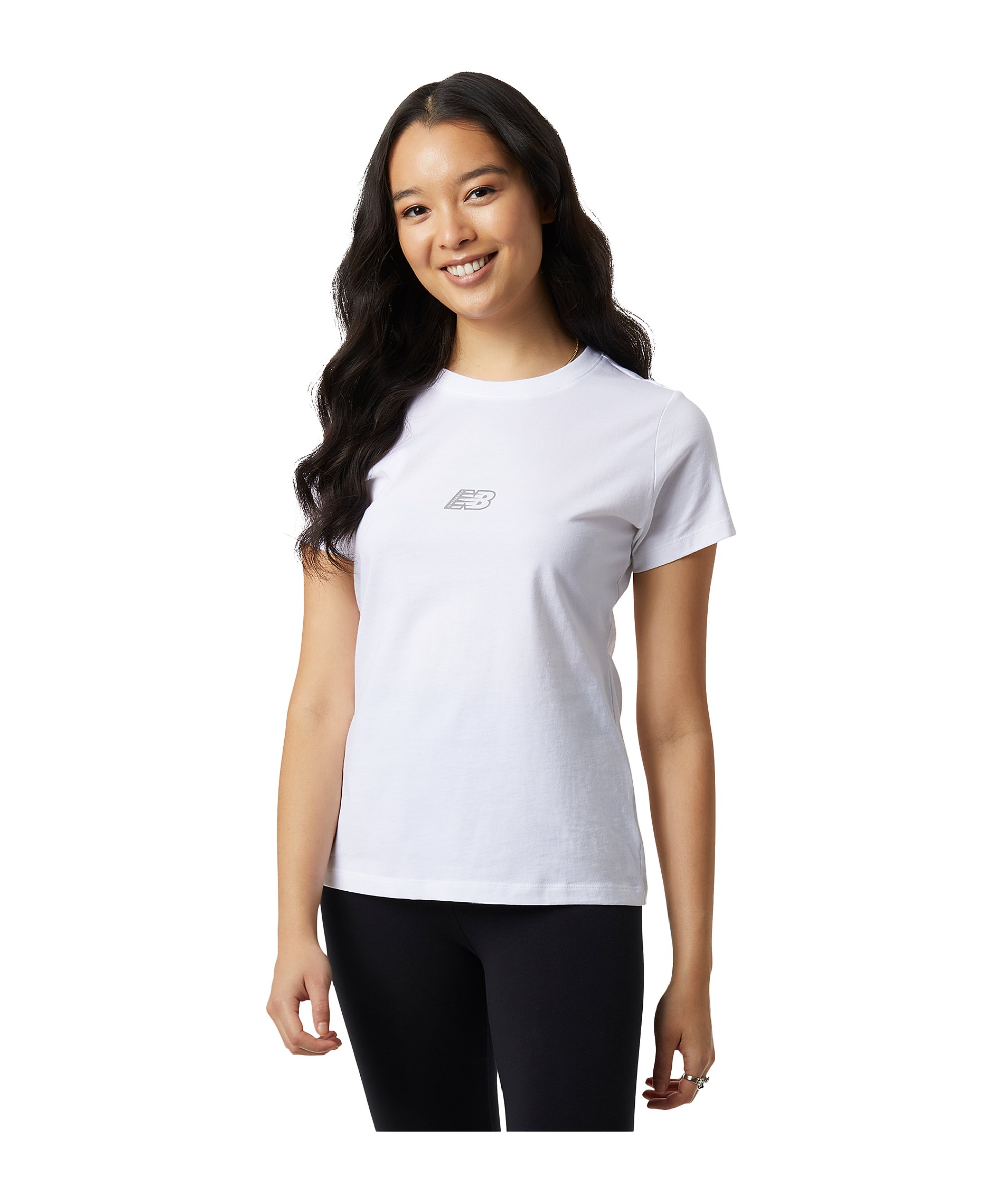 New Balance Essentials T-Shirt Damen Weiss FWT - weiss