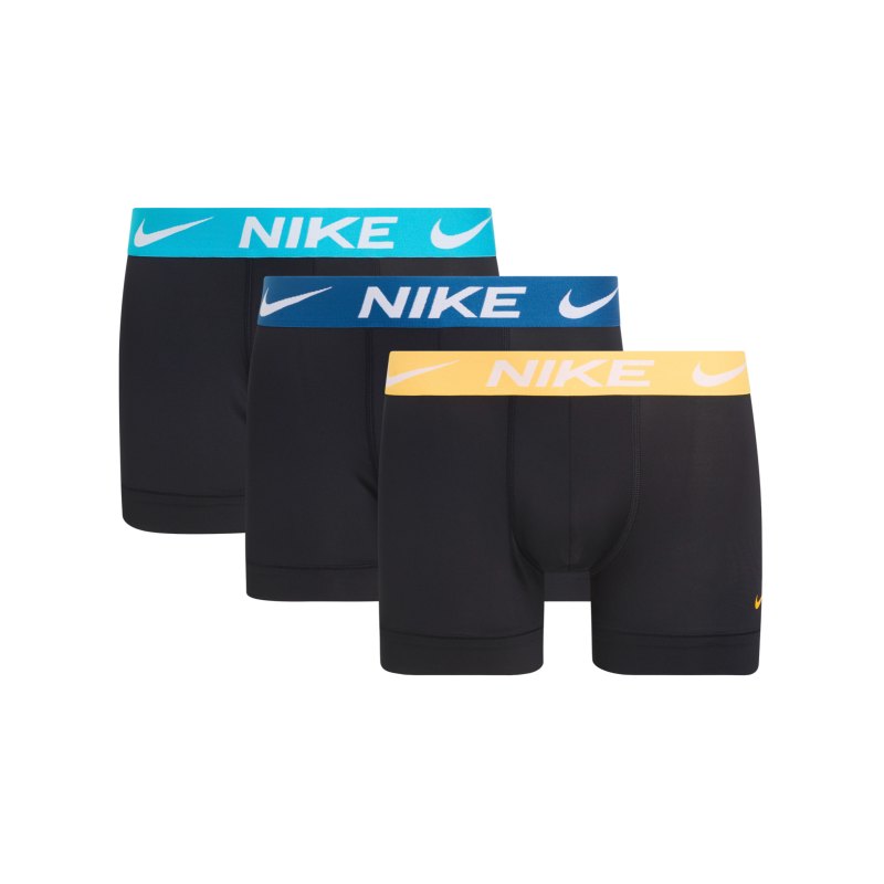 Nike Dri-FIT Trunk Boxershort 3er Pack Schwarz FMTO - schwarz