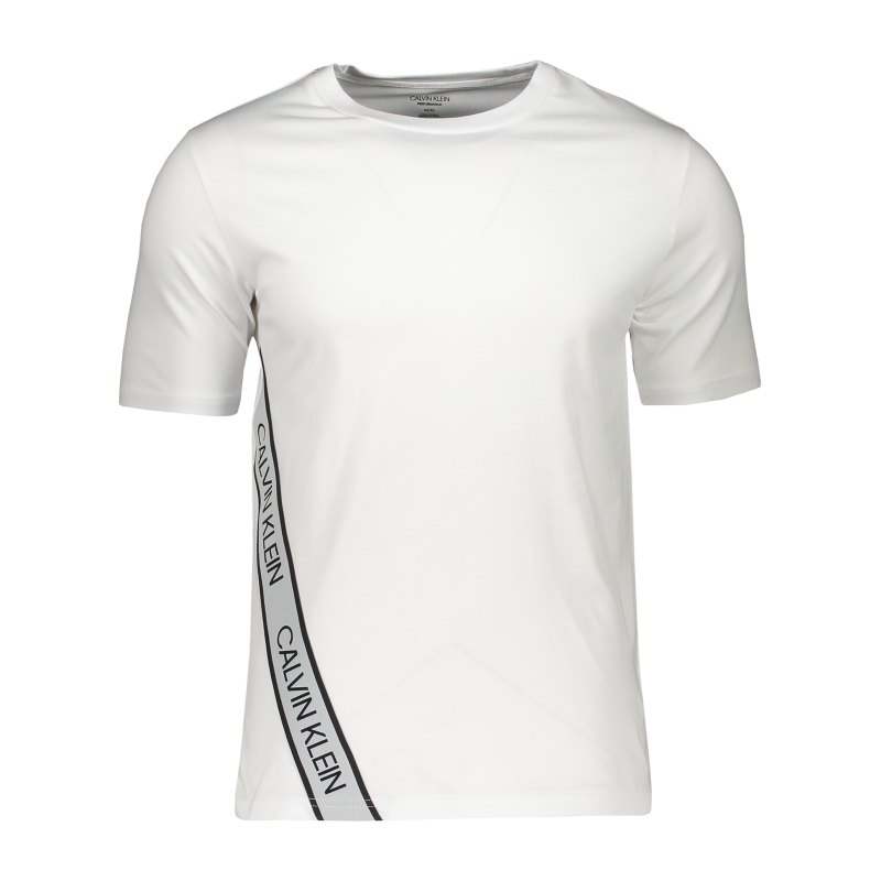 Calvin Klein T-Shirt Weiss Schwarz F100 - weiss