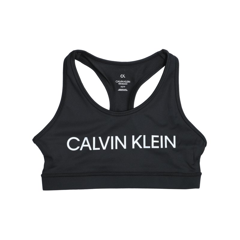 Calvin Klein Medium Support Sport-BH Damen F001 - schwarz