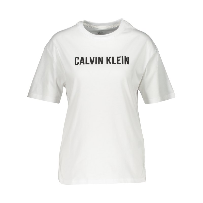 Calvin Klein Logo Boyfriend T-Shirt Damen F100 - weiss
