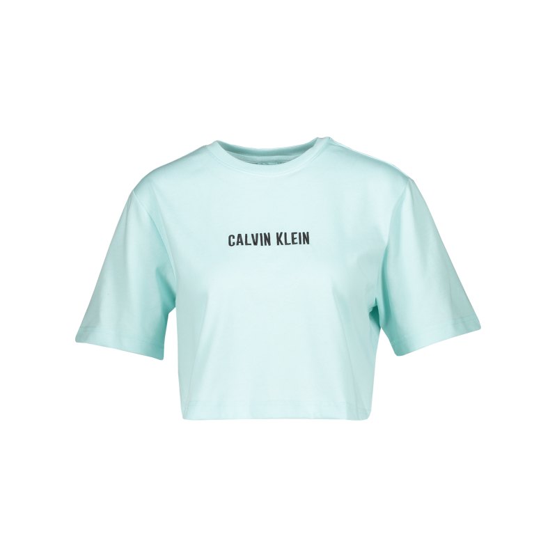 Calvin Klein Open Back Cropped T-Shirt Damen F401 - gruen