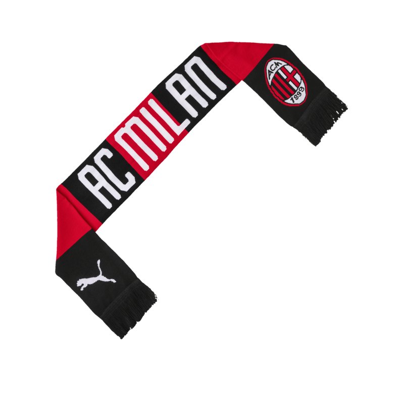 PUMA AC Mailand Fanschal Rot Schwarz F01 - Rot