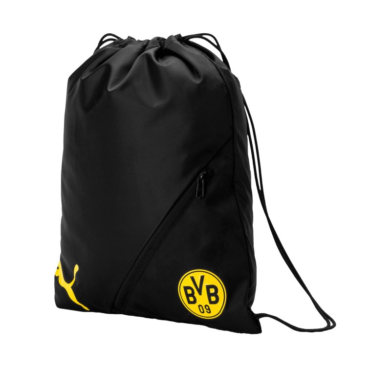 PUMA BVB Dortmund Gymsack Sportbeutel Schwarz F01 - Schwarz