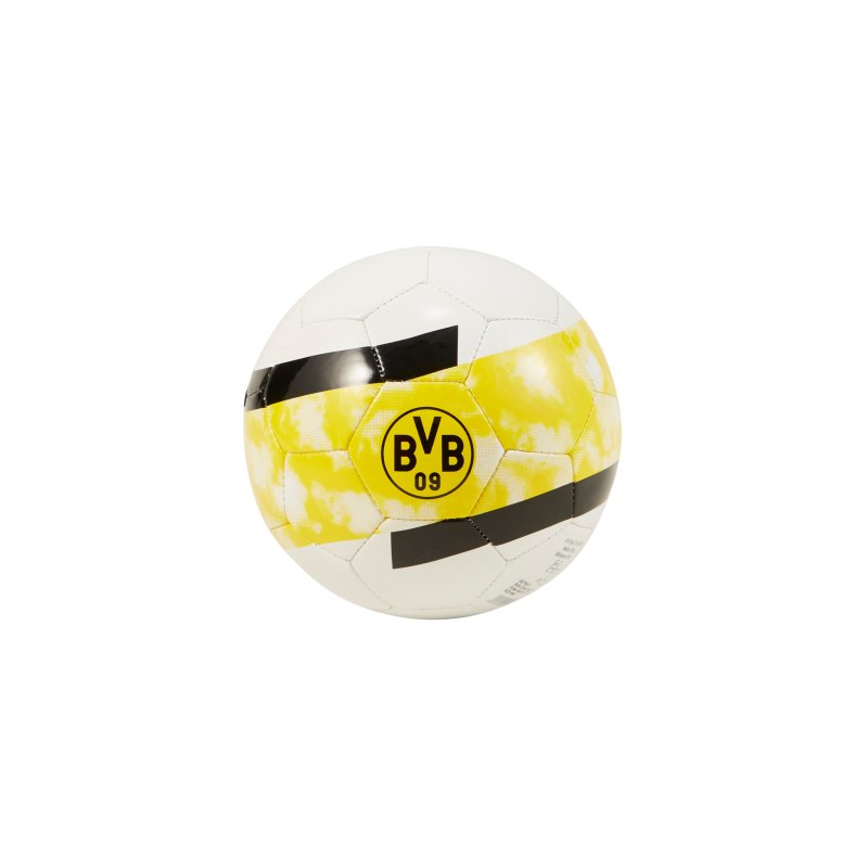 PUMA BVB Dortmund Iconic Miniball Weiss F01 - weiss