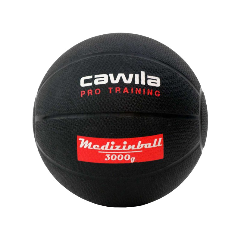 Cawila Medizinball PRO Training 3,0 Kg Schwarz - schwarz