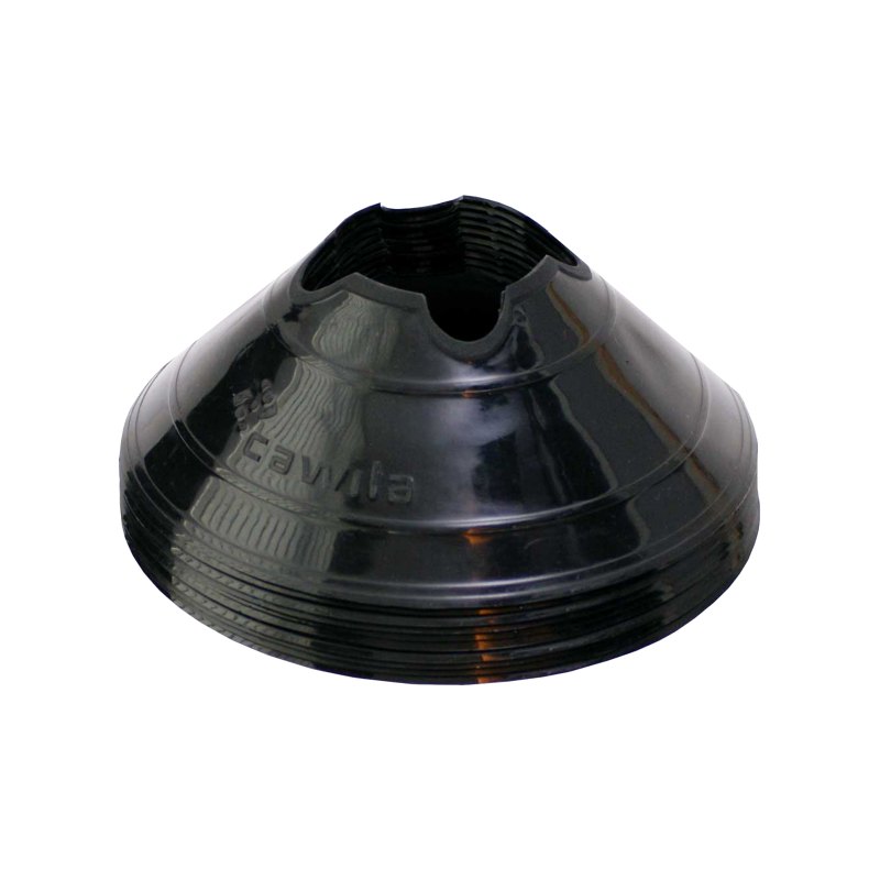 Cawila Markierungshauben M | 10er Set | Durchmesser 20cm, Höhe 6cm | schwarz - schwarz