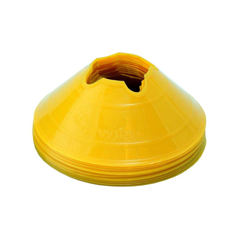 Cawila Markierungshauben M | 10er Set | Durchmesser 20cm, Höhe 6cm | gelb - gelb