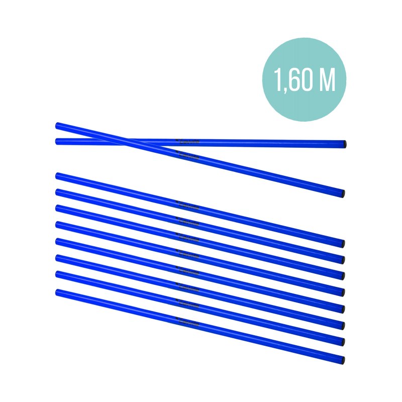 Cawila Trainingsstange L | 1,60m | Ø 25mm | Blau - blau