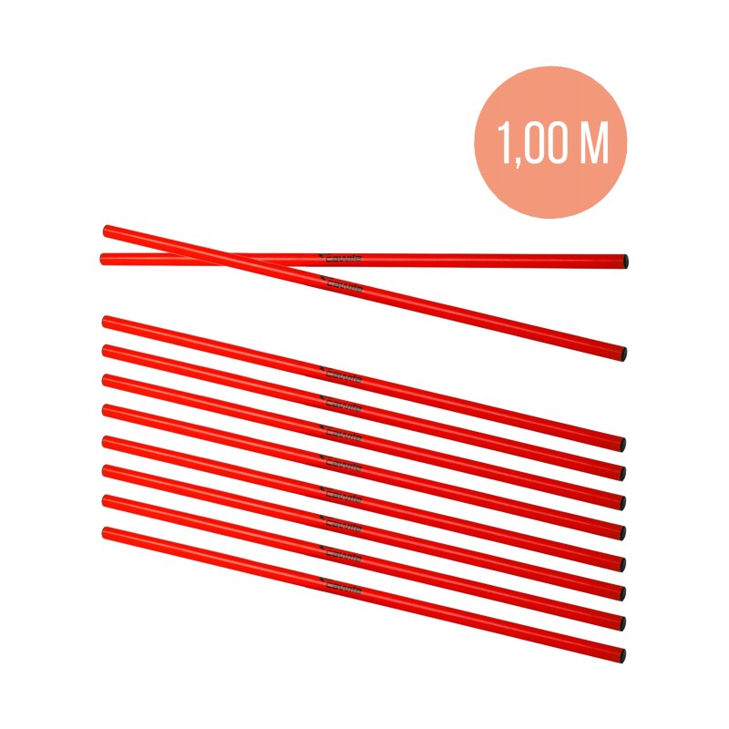 Cawila Trainingsstange M | 1,00m | Ø 25mm | Rot - rot