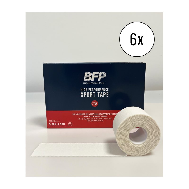 BFP SportCARE 6er Set Sporttape 3,8cmx10m - 
