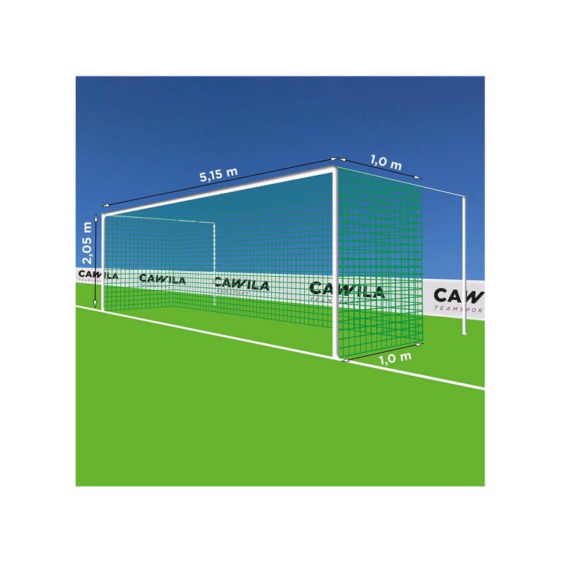 Cawila Tornetz 5,15x2,05m | Tiefe 1,0x1,0m | Maschenweite 12cm | Stärke 4mm | grün - gruen