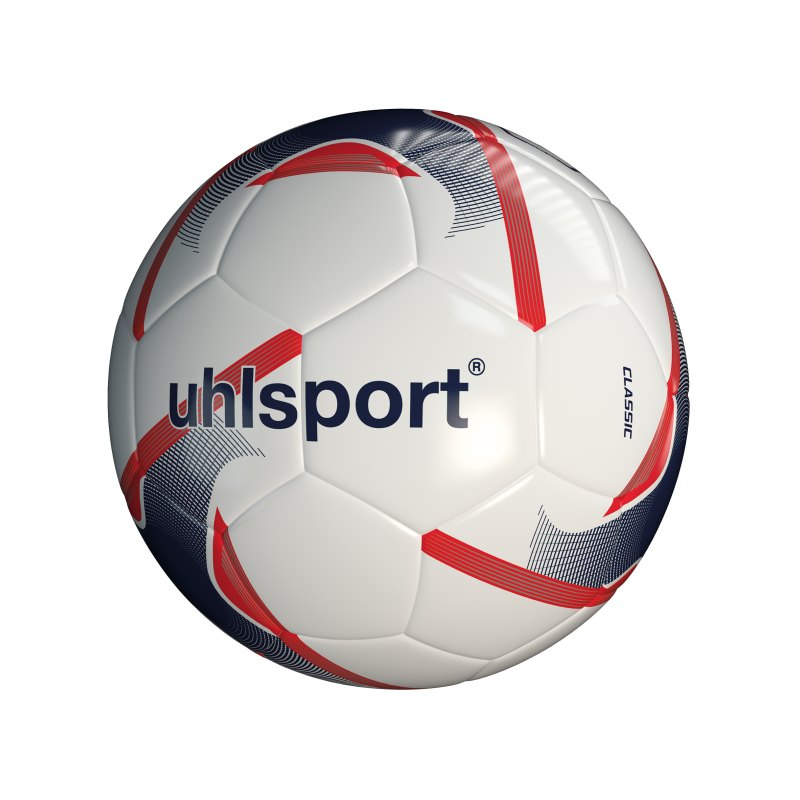 Uhlsport Classic Trainingsball Weiss Blau Rot F03 - weiss