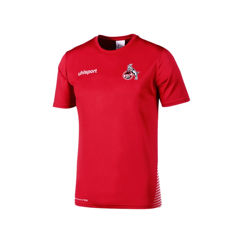 Uhlsport 1. FC Köln Trainingsshirt Rot Weiss - rot