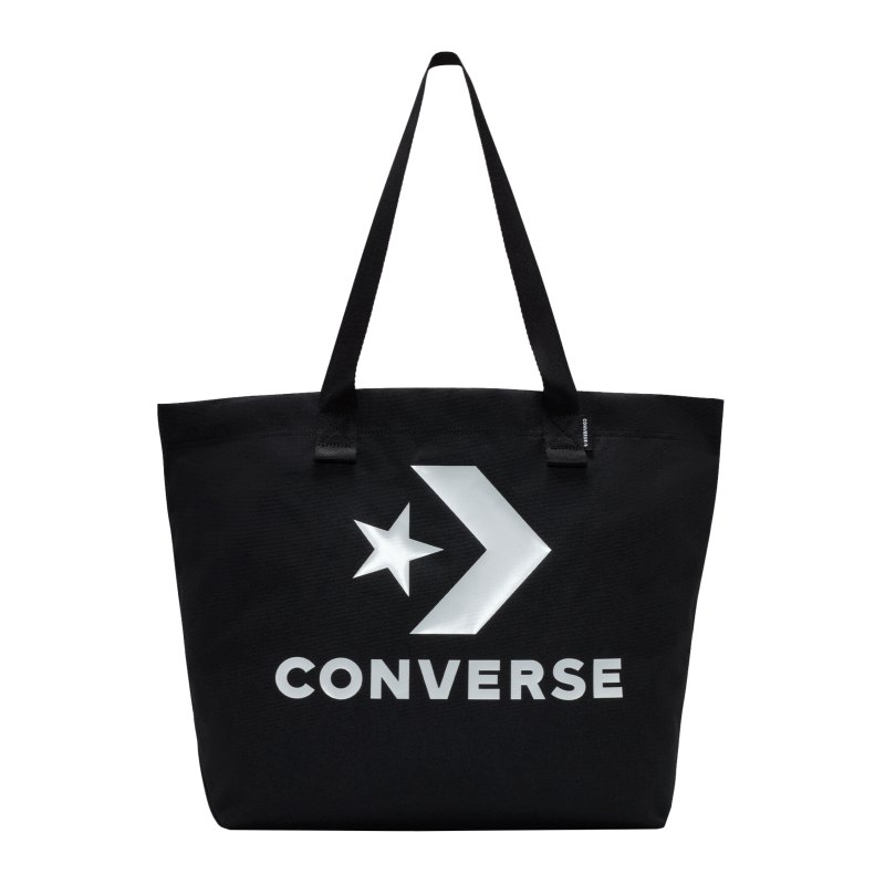 Converse Star Chevron Tote Bag Schwarz F001 - schwarz