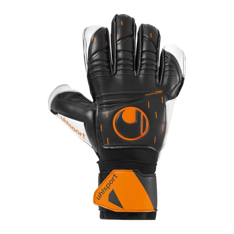 Uhlsport Soft Flex Frame Speed Contact TW-Handschuhe Schwarz Weiss Orange F01 - schwarz