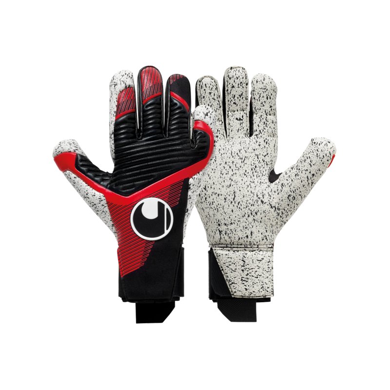 Uhlsport Powerline Supergrip+ TW-Handschuhe Schwarz Rot F01 - schwarz