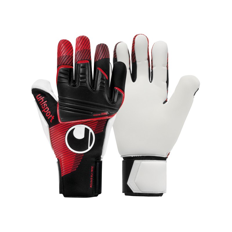 Uhlsport Powerline Absolutgrip Reflex TW-Handschuhe Schwarz Rot F01 - schwarz