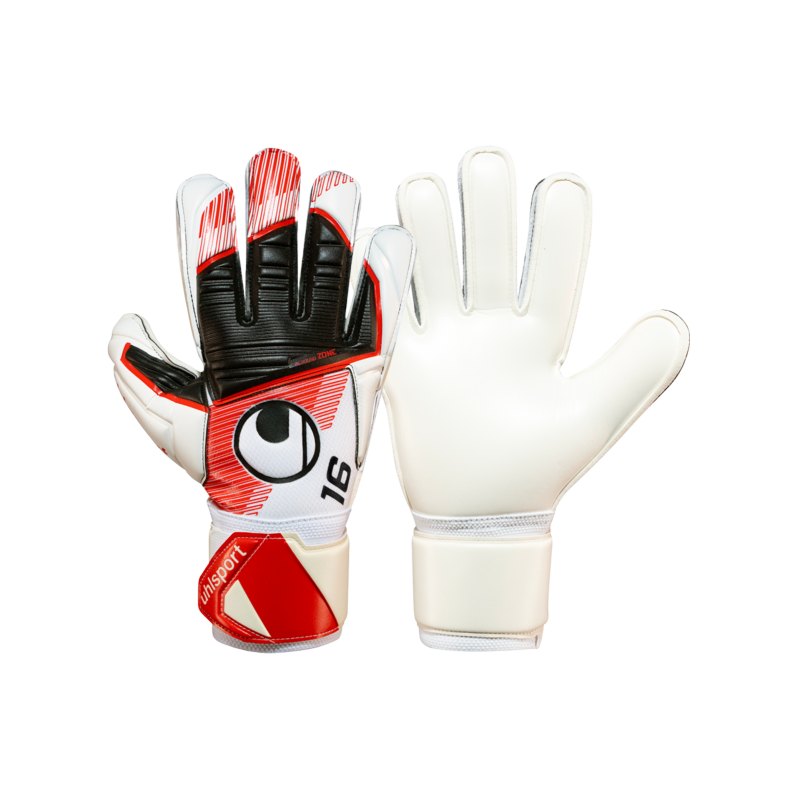 Uhlsport Supersoft Maignan #344 TW-Handschuhe Weiss Rot F01 - weiss