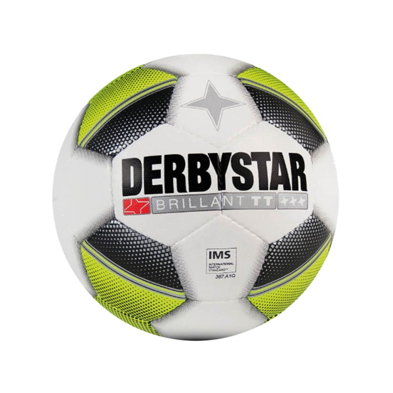 Derbystar Trainingsball Brillant TT Weiss Gelb F152 - weiss