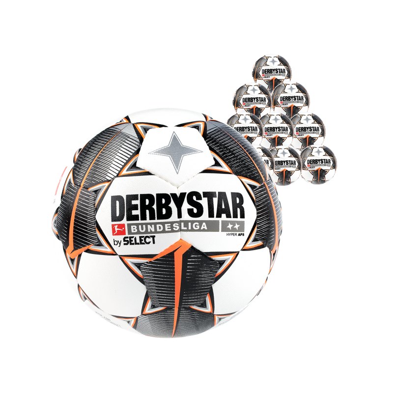 Derbystar Buli Hyper APS Fussball 10x Gr.5 F019 - weiss