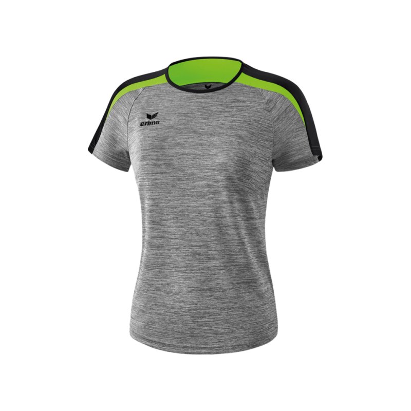 Erima Liga 2.0 T-Shirt Damen Grau Schwarz Grün - grau