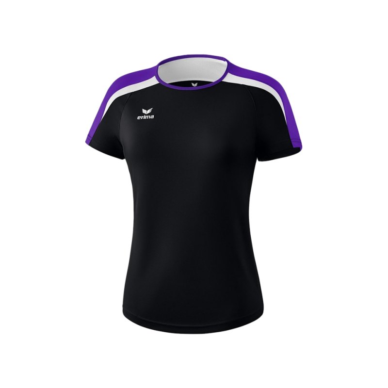 Erima Liga 2.0 T-Shirt Damen Schwarz Lila Weiss - schwarz