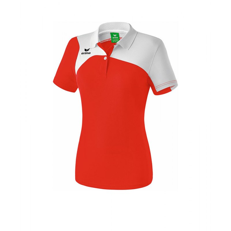 Erima Poloshirt Club 1900 2.0 Damen Rot Weiss - rot