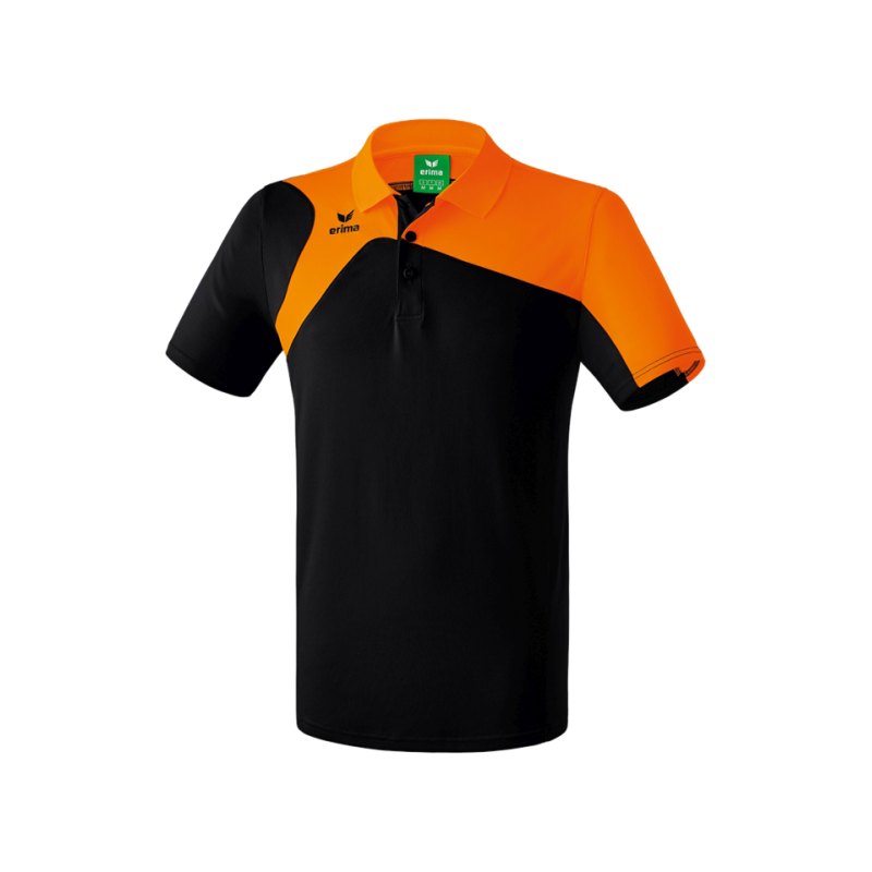Erima Poloshirt Club 1900 2.0 Schwarz Orange - schwarz