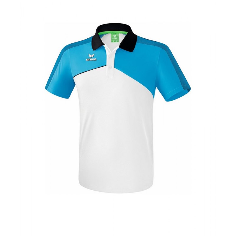 Erima Premium One 2.0 Poloshirt Kids Hellblau - blau